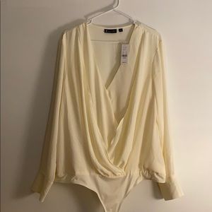 New York & Company Chiffon Bodysuit